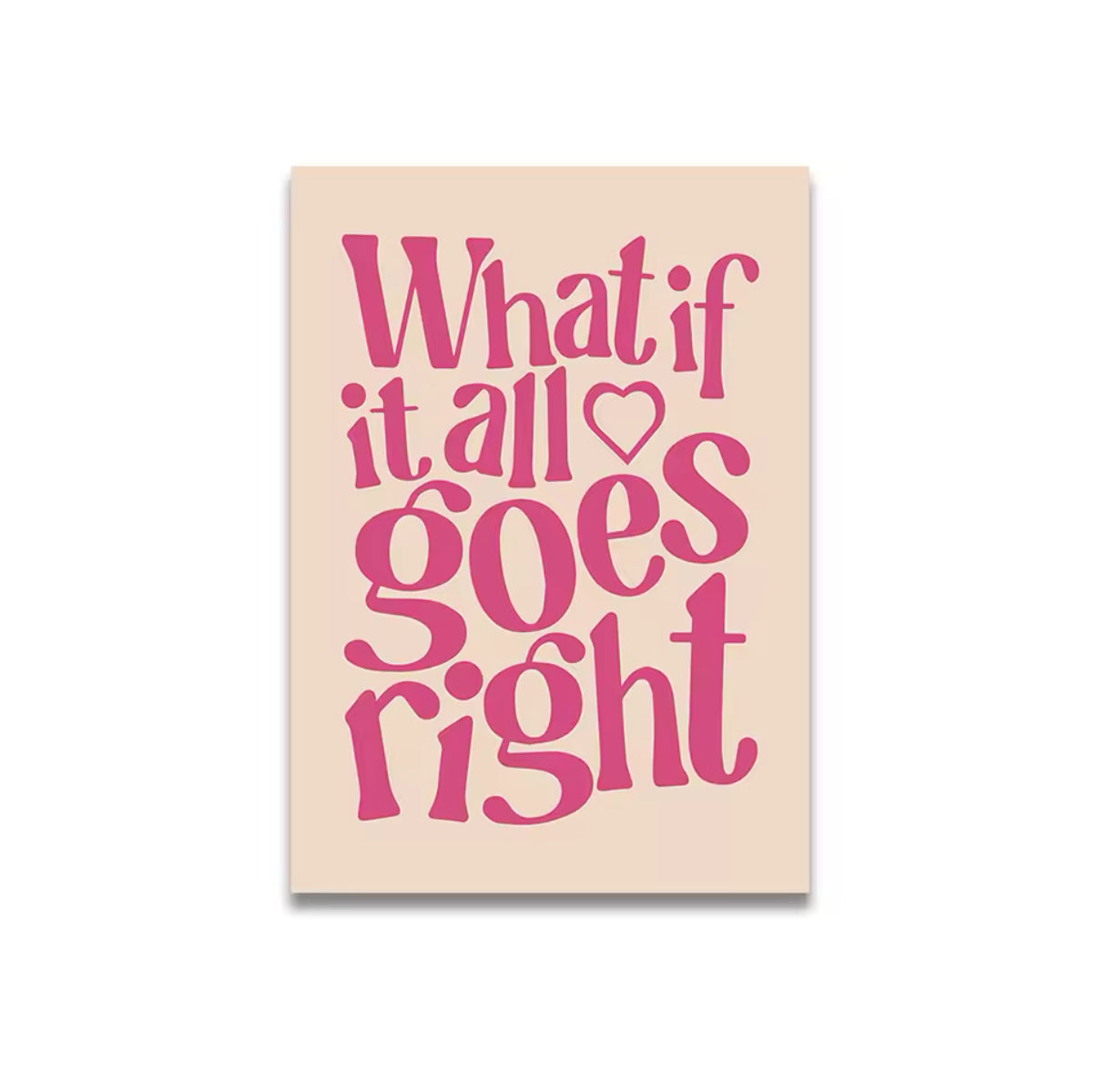 Vintage Pink Canvas Poster