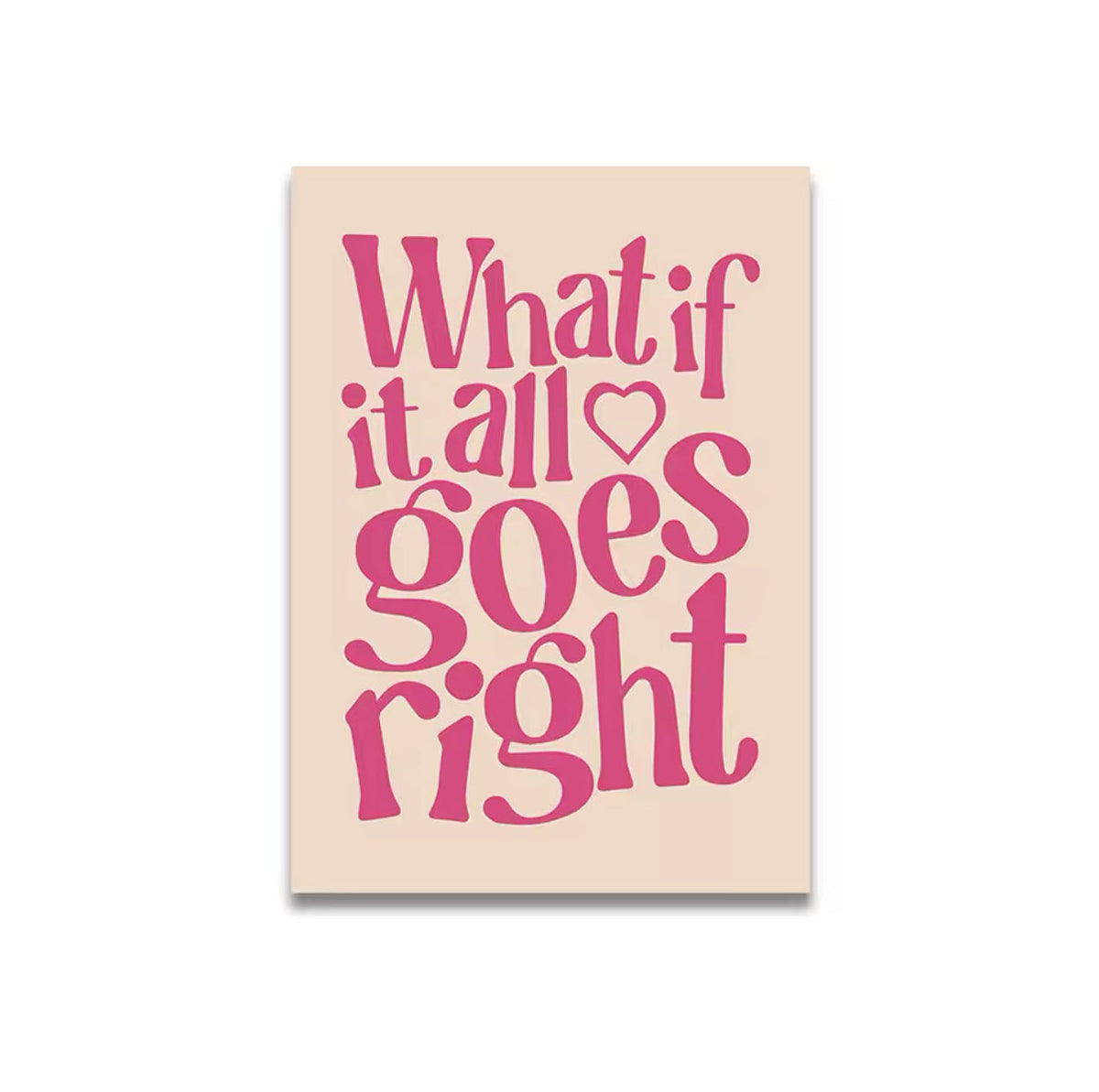 Vintage Pink Canvas Poster