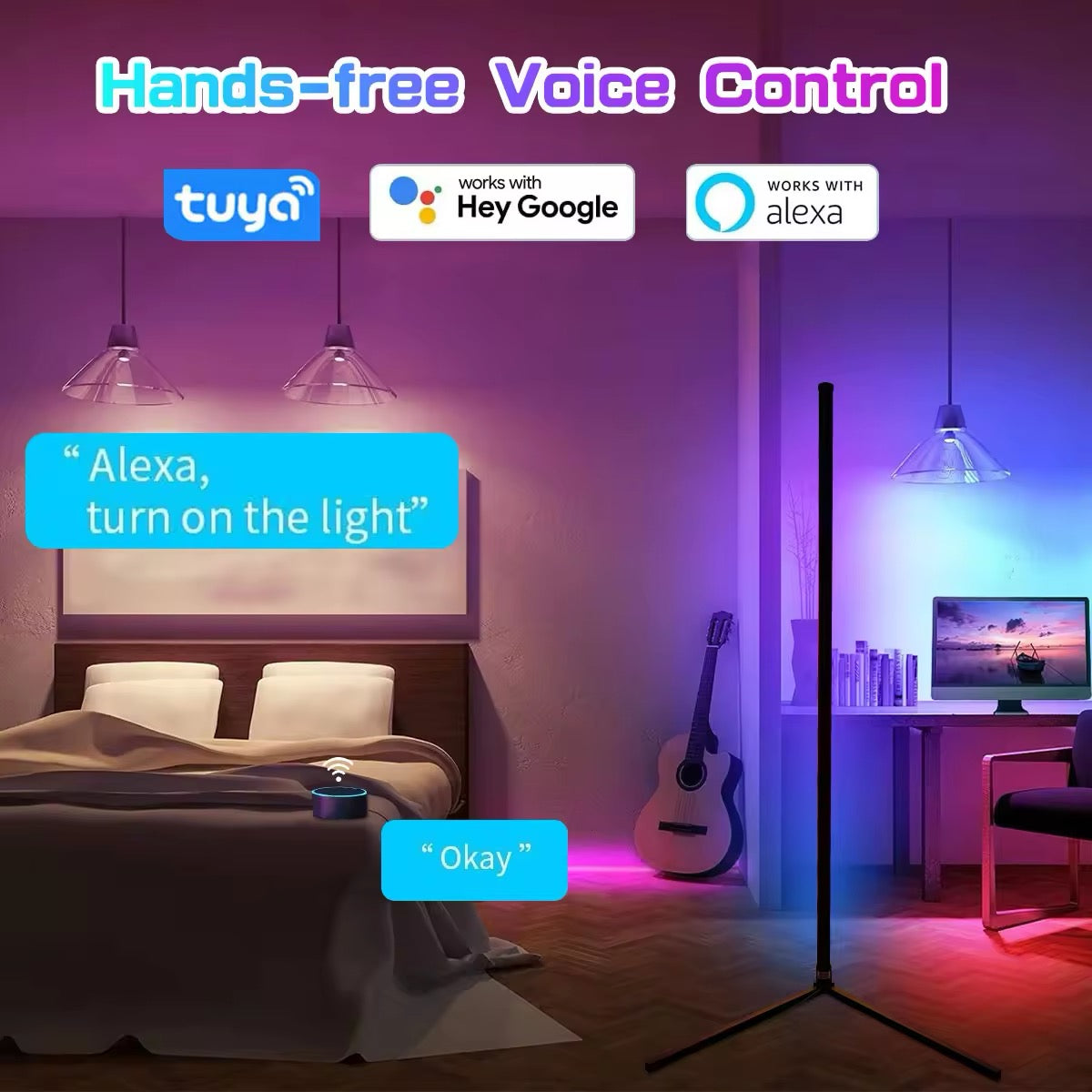 Smart LED Floor Lamp