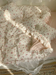 Pink Floral Duvet Cover Set
