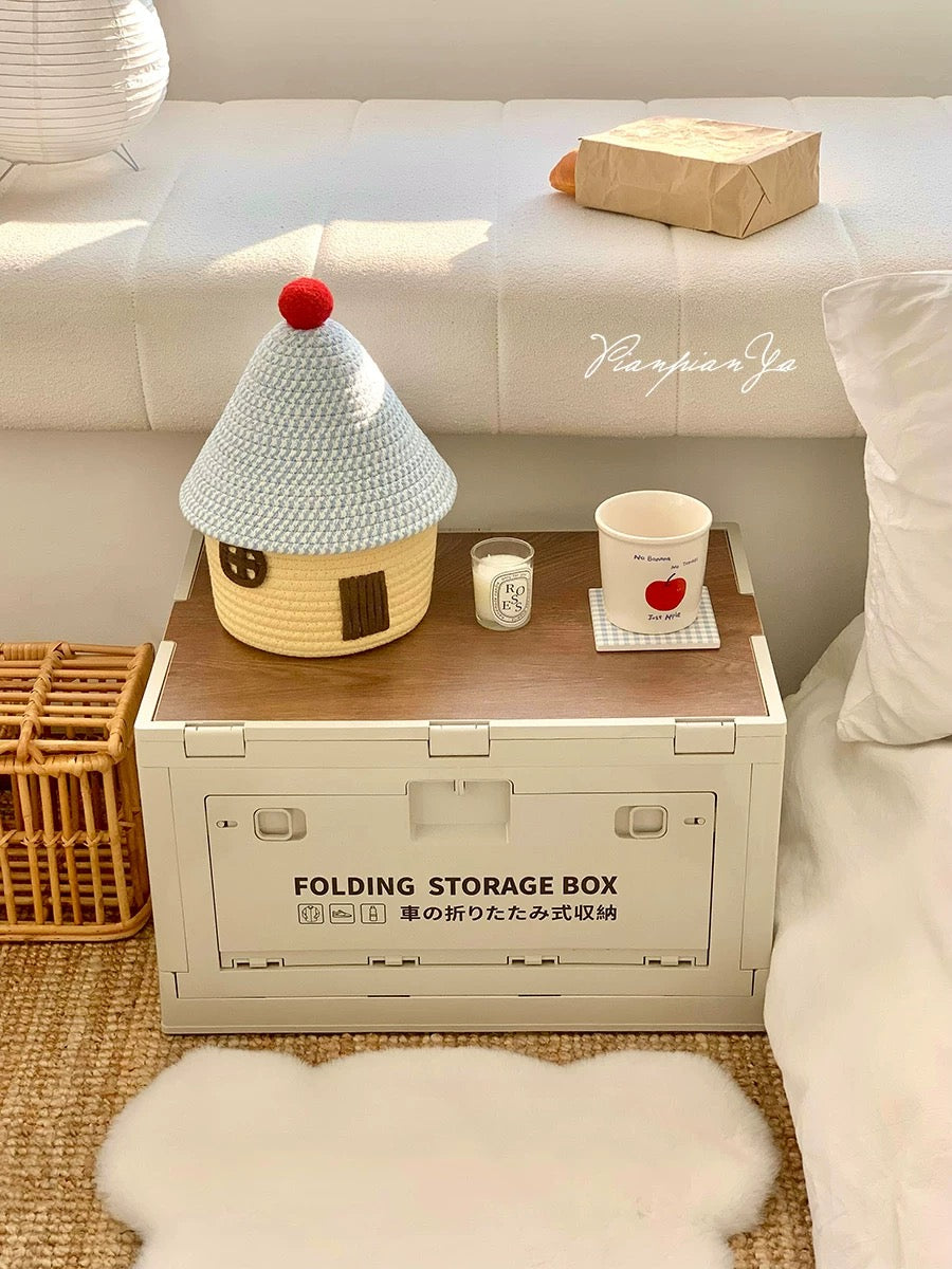 Kawaii House-Shaped Storage Basket