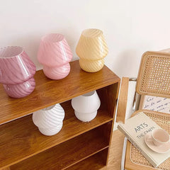 Baby Striped Mushroom Lamp