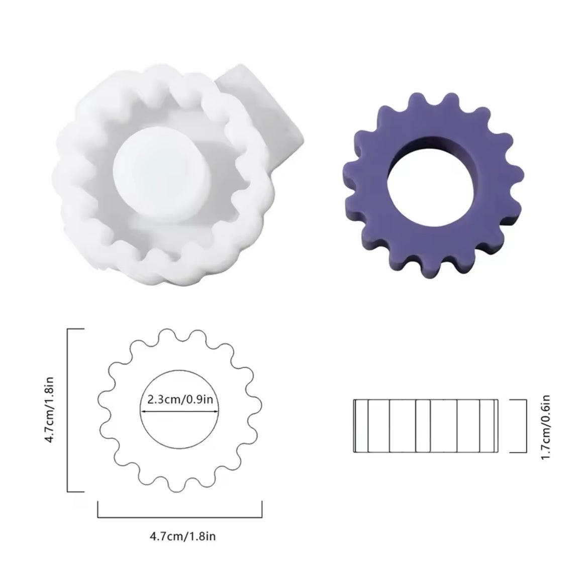 Geometric Silicone Candle Molds