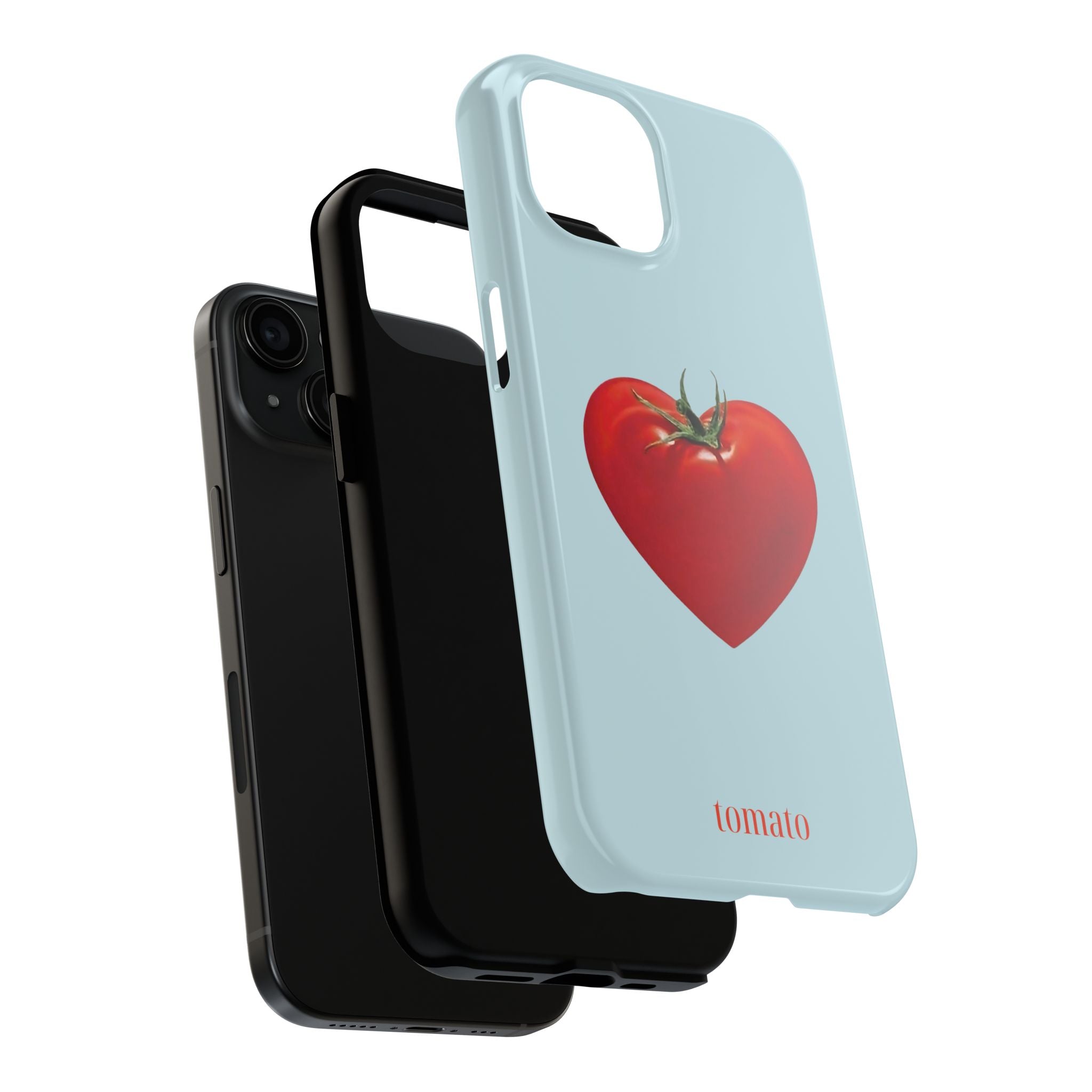 Blue Tomato Heart iPhone Case