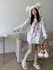Grunge Kawaii Cat Hoodie