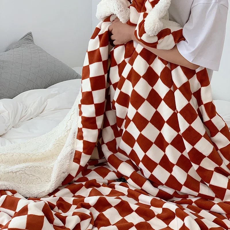 Nordic Checkerboard Blanket
