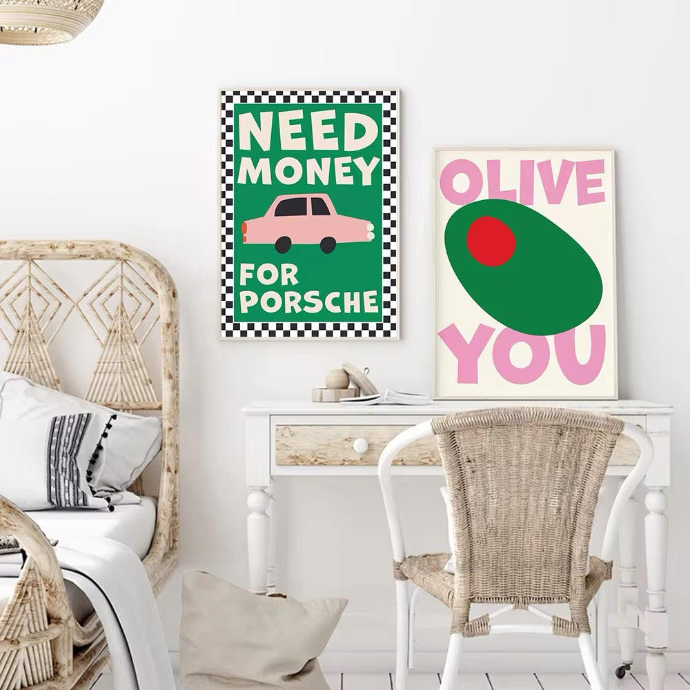 Colorful Food Poster