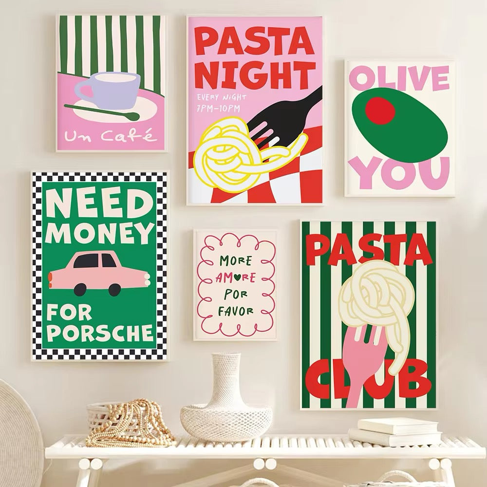 Colorful Food Poster