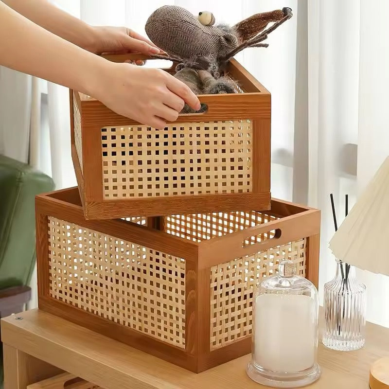 Retro Wood Storage Box