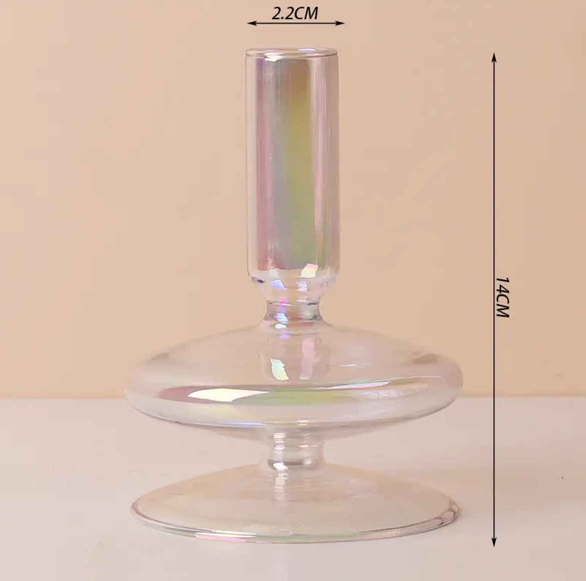 Taper Glass Candlestick Holder
