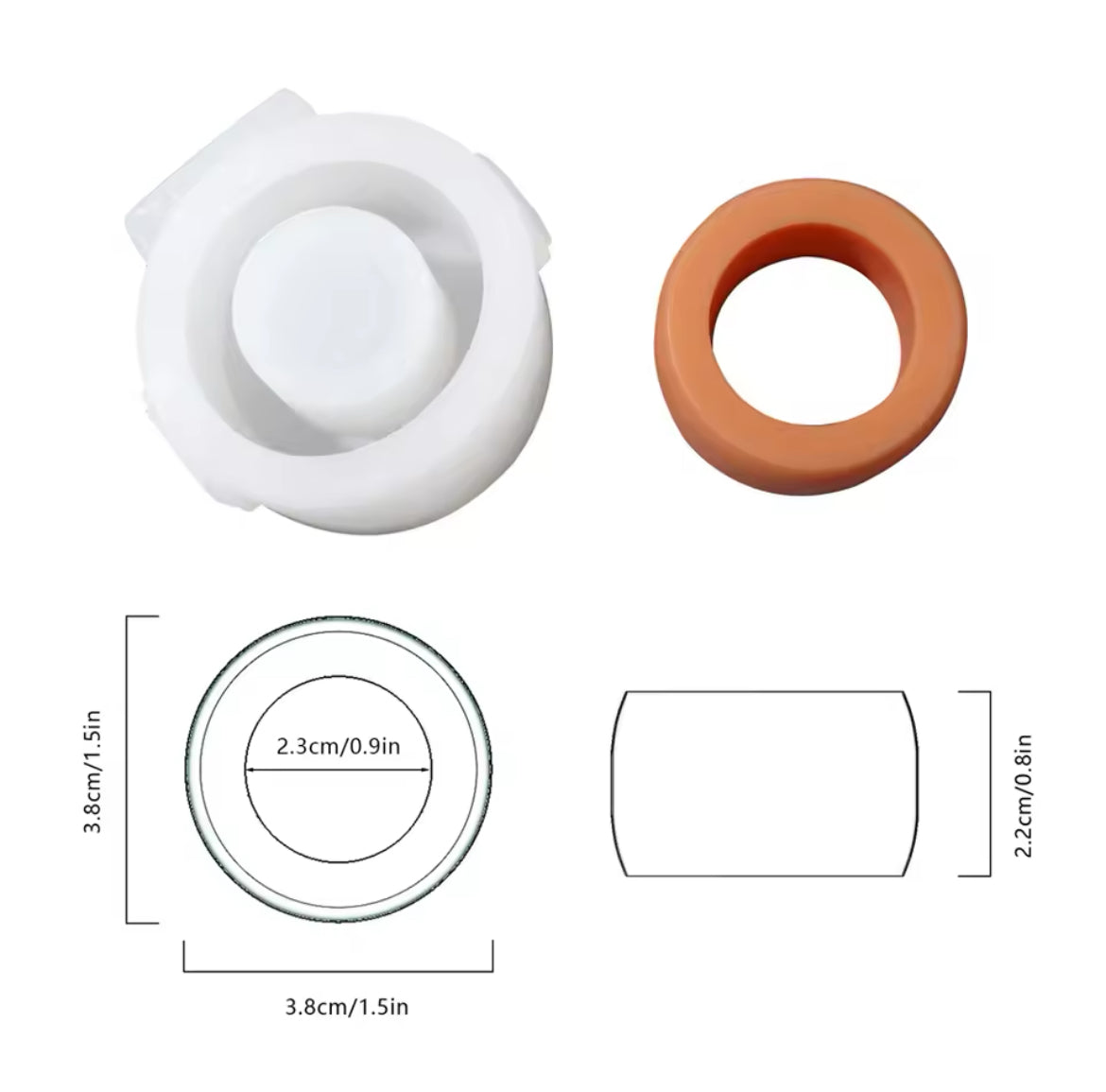 Geometric Silicone Candle Molds