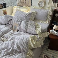 Korean Princess Ruffle Bedding Set