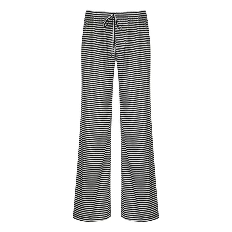 Blue Striped Pants