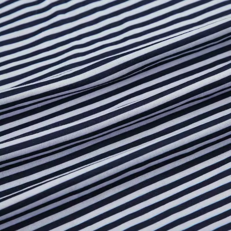Blue Striped Pants