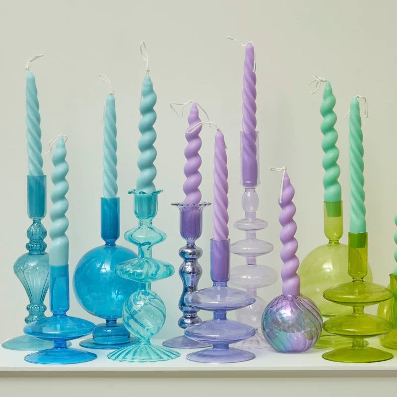 2 pc Spiral Candles