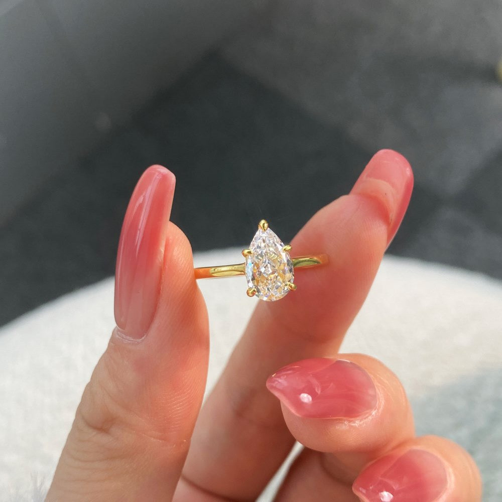 Crystal Silver Ring