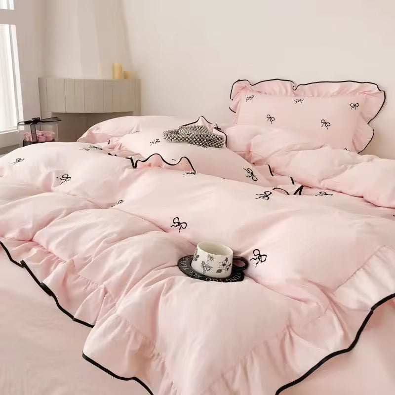 Coquette French Bow Bedding Set