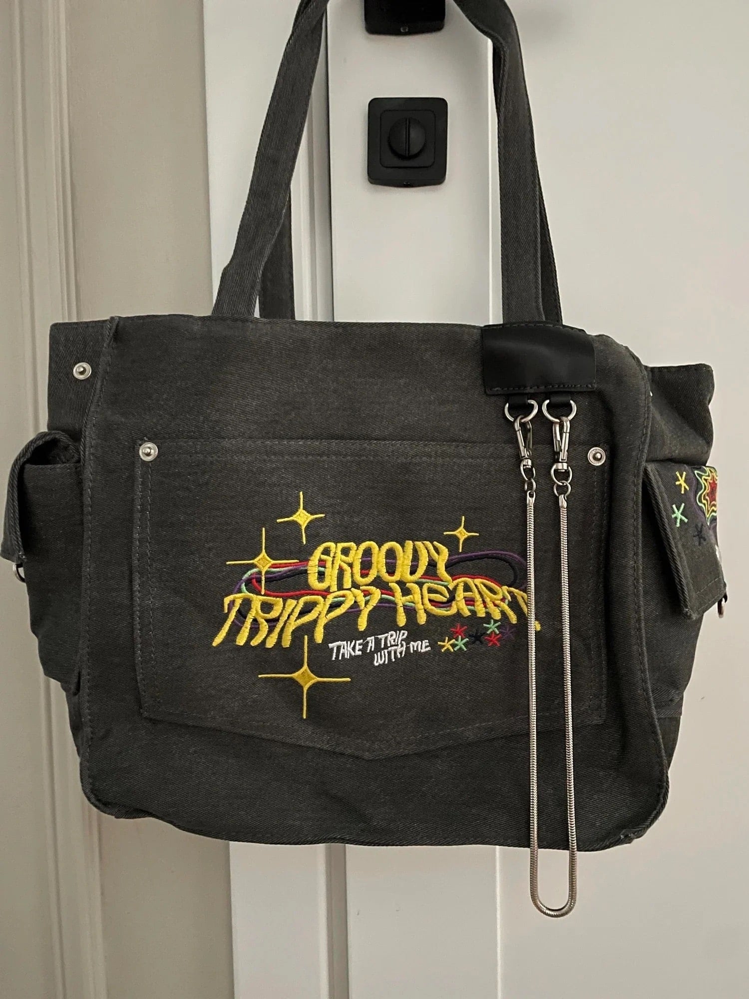 Letters Gray Bag