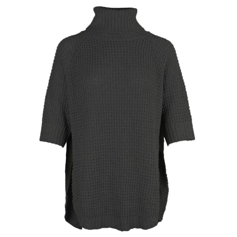 Fashion Casual Irregular Long Sweater Dress Knitted Sweater Top
