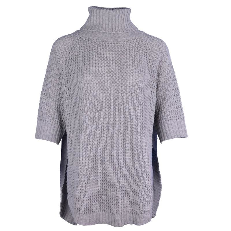 Fashion Casual Irregular Long Sweater Dress Knitted Sweater Top