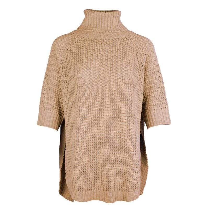 Fashion Casual Irregular Long Sweater Dress Knitted Sweater Top