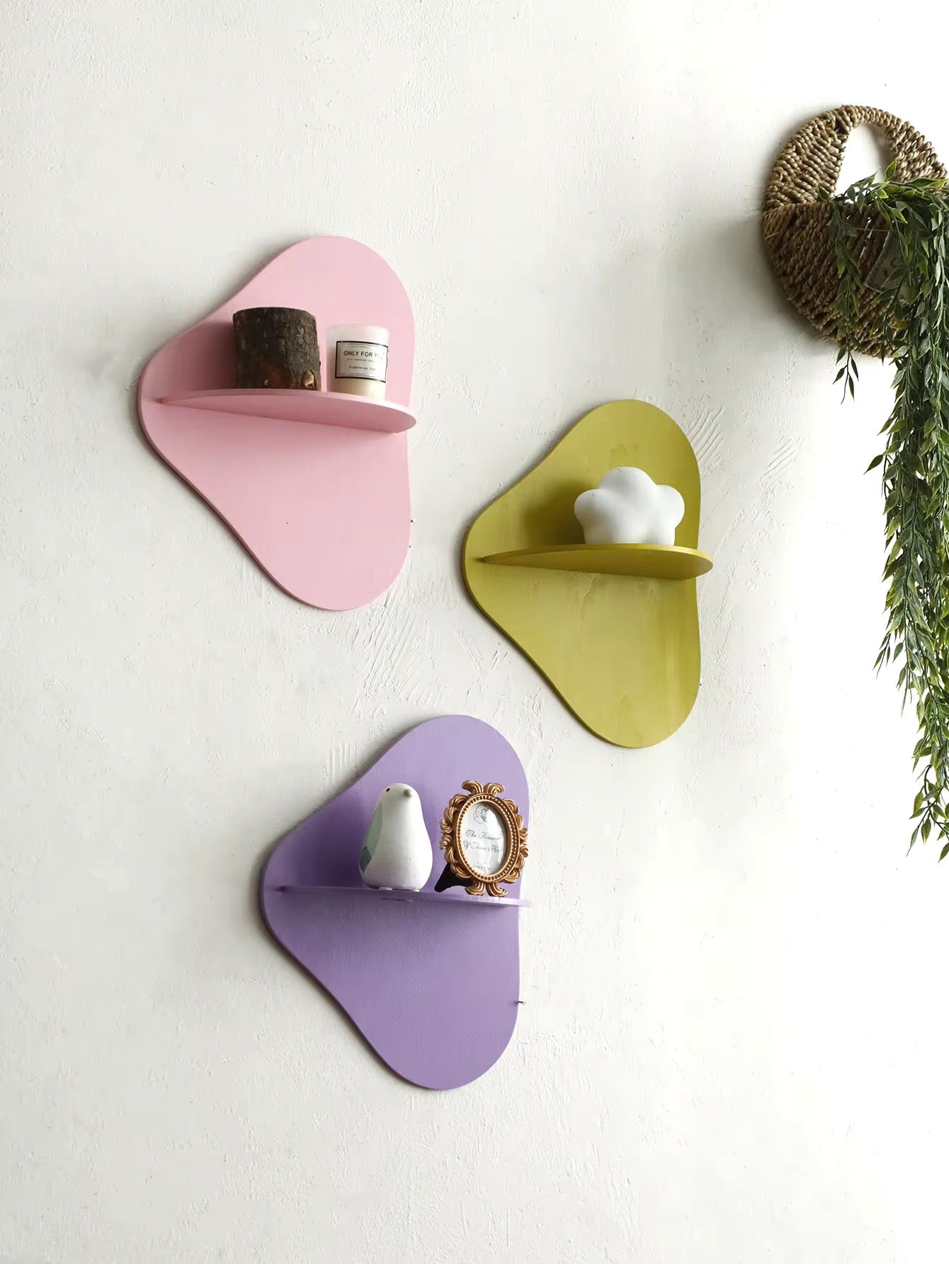 Wooden Floating Wall Shelf