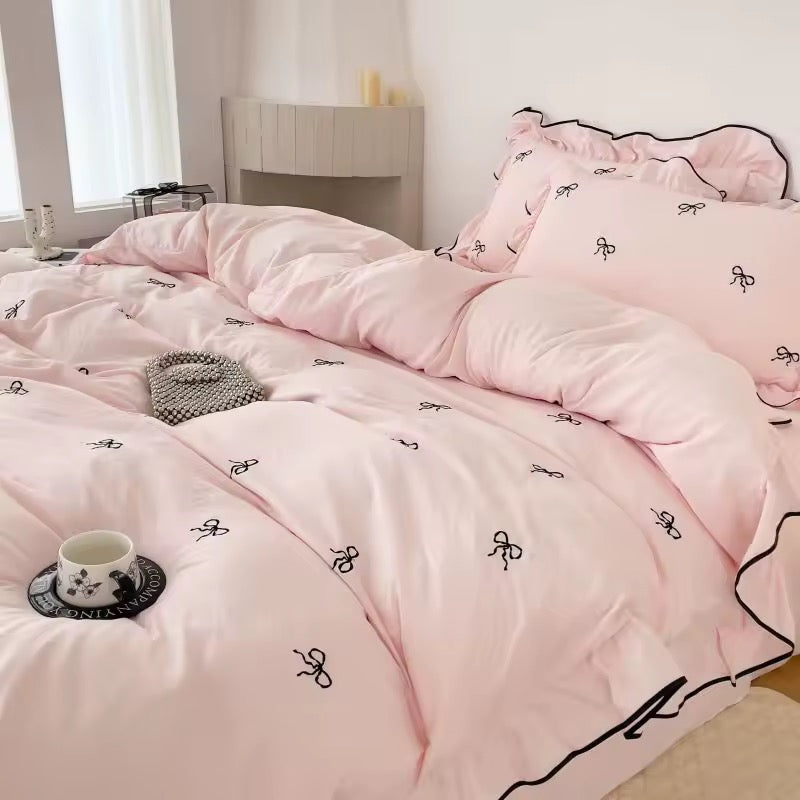 Coquette French Bow Bedding Set