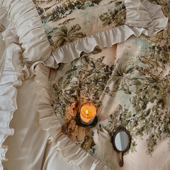 French Vintage Painting Duvet Cover