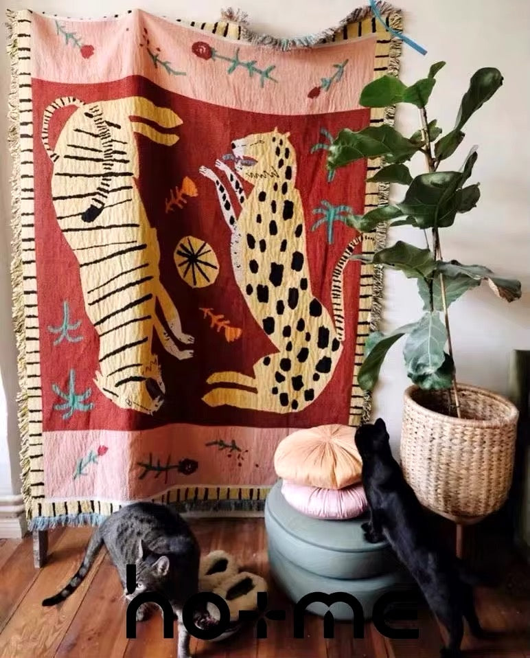 Boho Tiger Tapestry