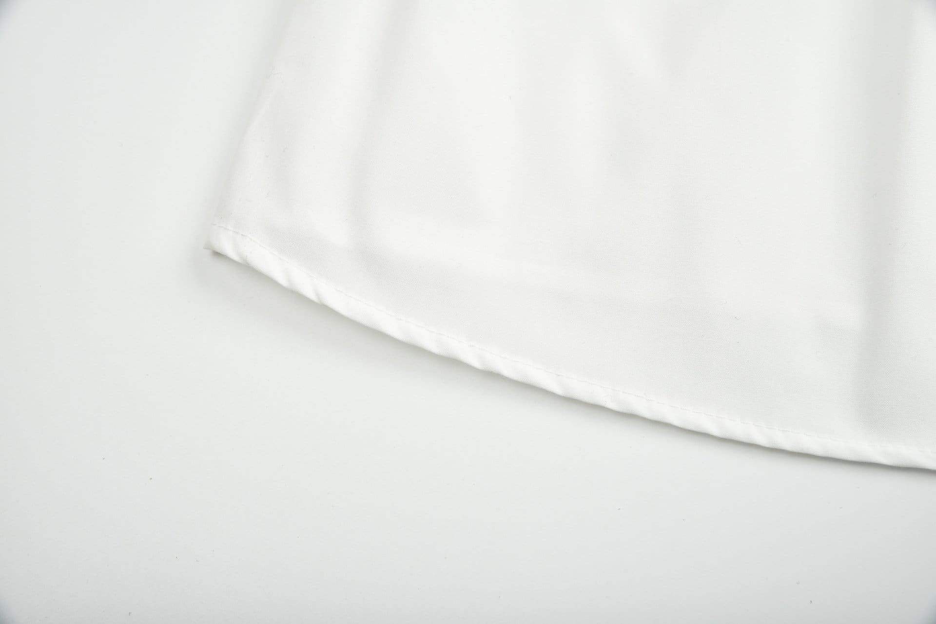 Front-breasted White Elastic Waist Sling Strap Dress