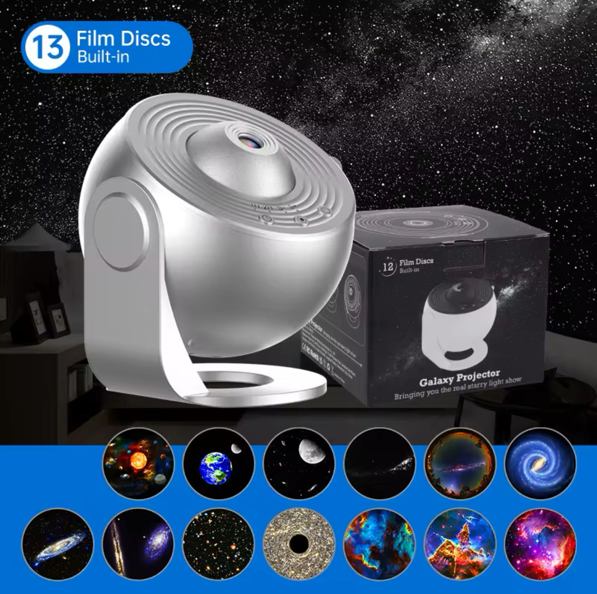 Night Light Galaxy Projector