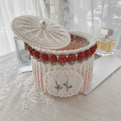 Garden Collection - Handmade Ombre Crochet Organizer