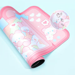 Kawaii Sakura Bunny Mouse Pad