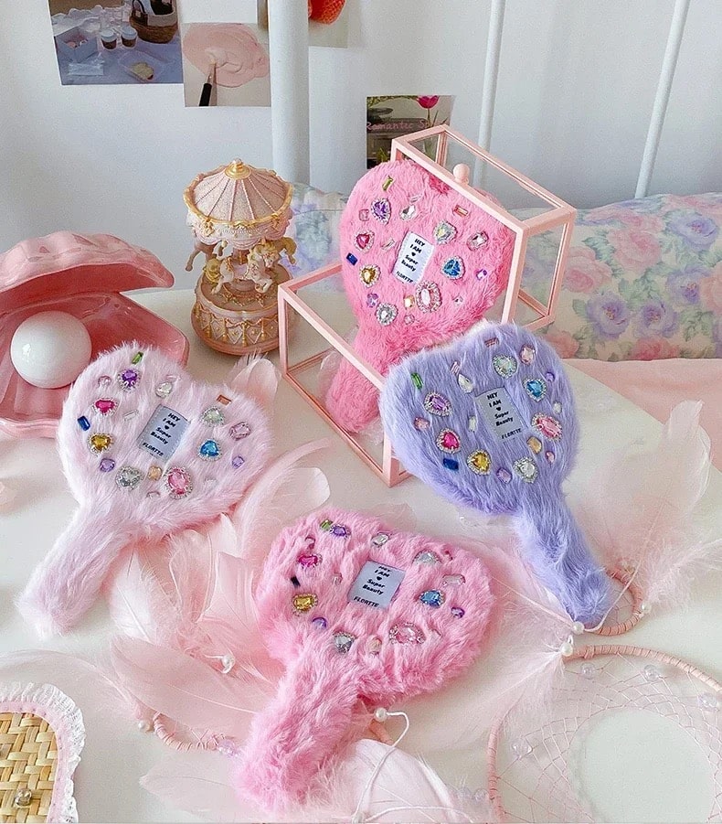 Plush Love Handle Mirror
