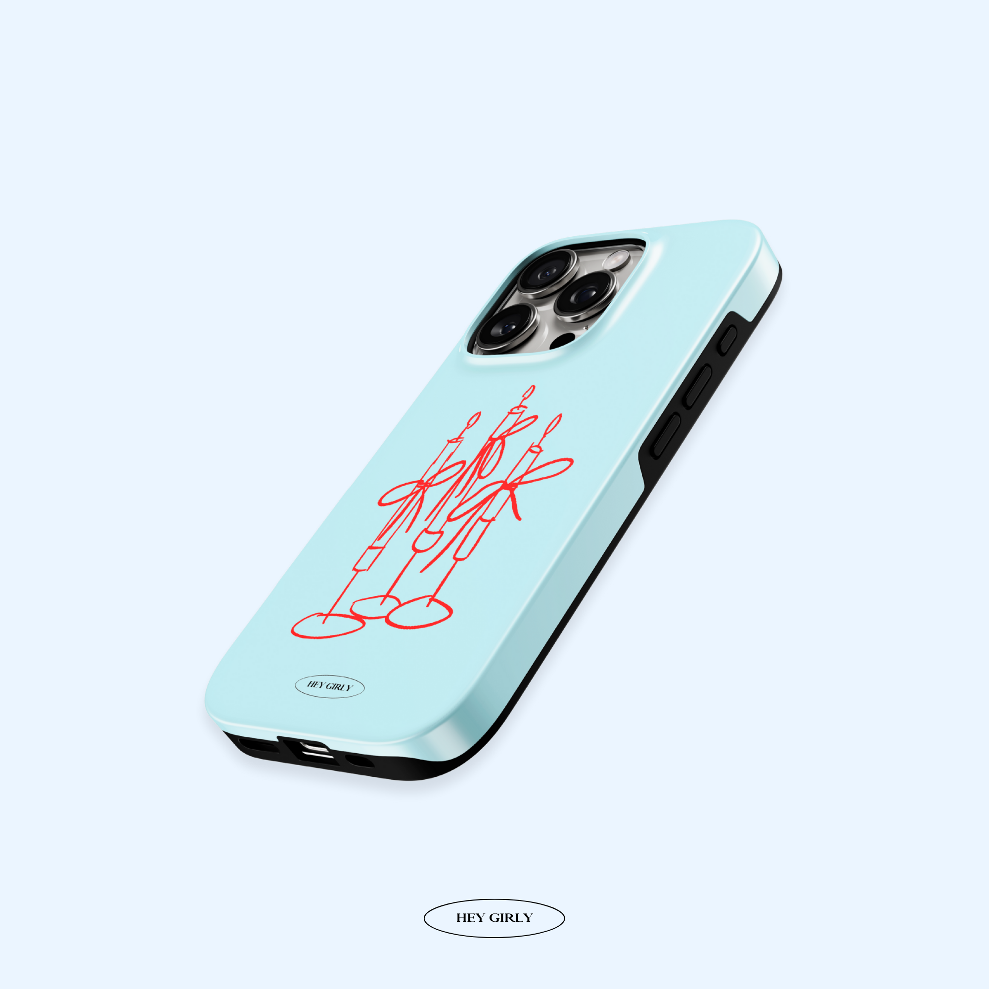Blue Candle iPhone Case