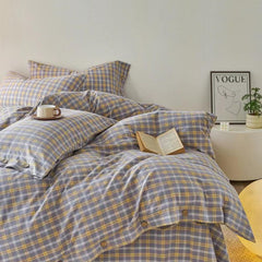 Gingham Bedding Set - Pink