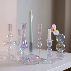 Taper Glass Candlestick Holder