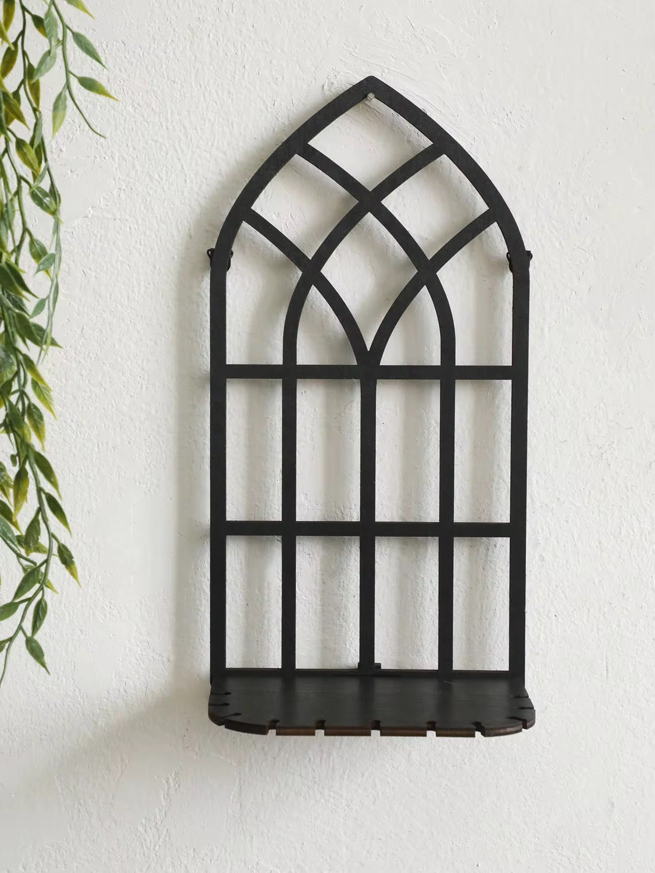 Gothic Wooden Arch Shelf