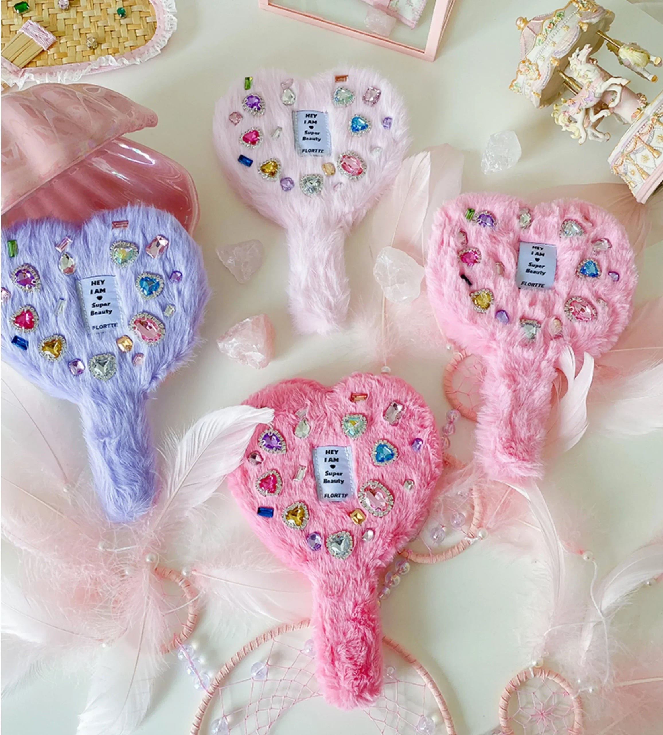 Plush Love Handle Mirror