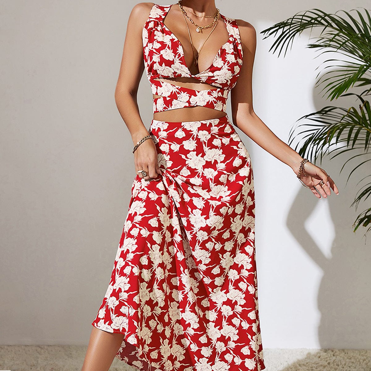 Scarlet High Waist Maxi Dress
