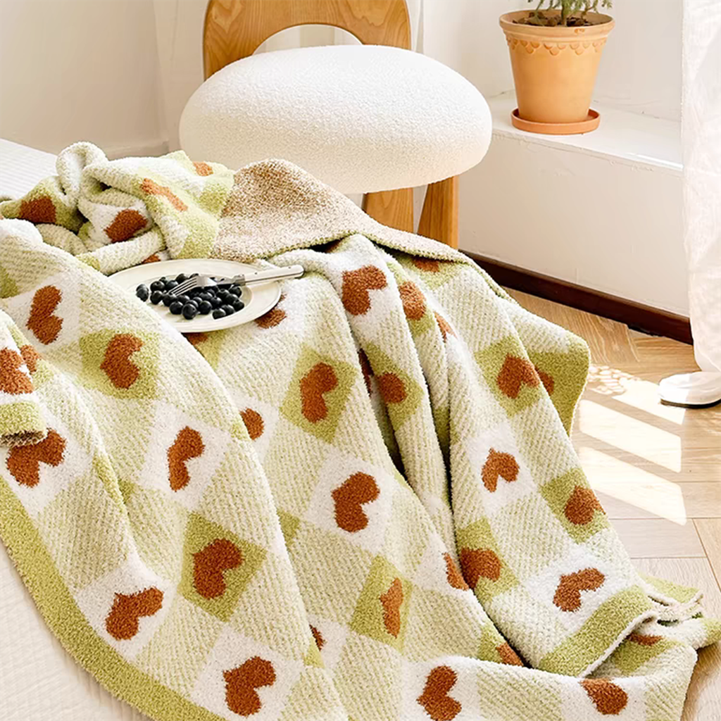 Heart Checkerboard Blanket