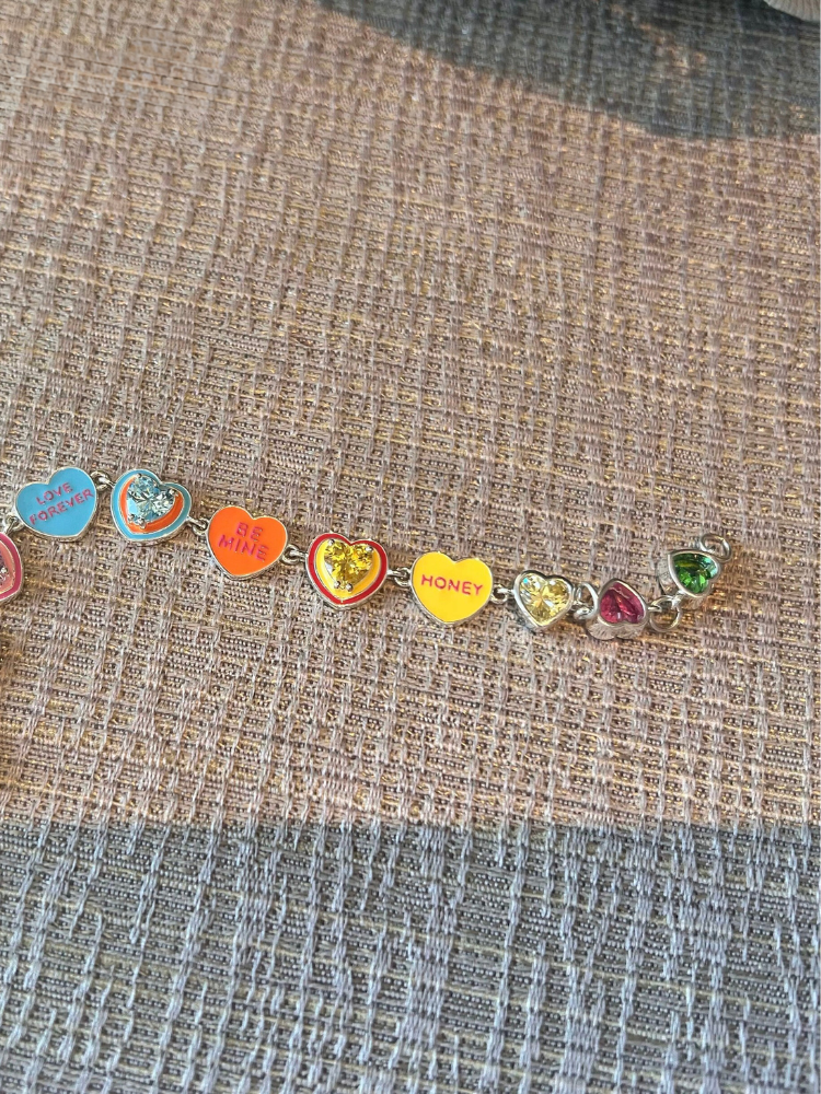 Colorful Love Heart Bracelet