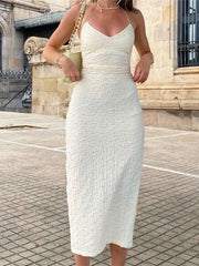 Long Woman Fall Solid Robe Summer Midi Dress