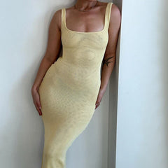Fit Wrap Bodycon Vintage Knitted Long Club Party Maxi Dress