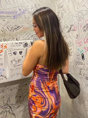 Vacation Outfits Hollow Out Twist Front Body Con Club Wear Cut Out Dress