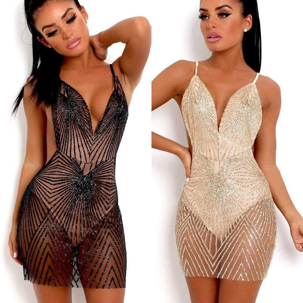 Evening Party Club Backless Short Mini Dress