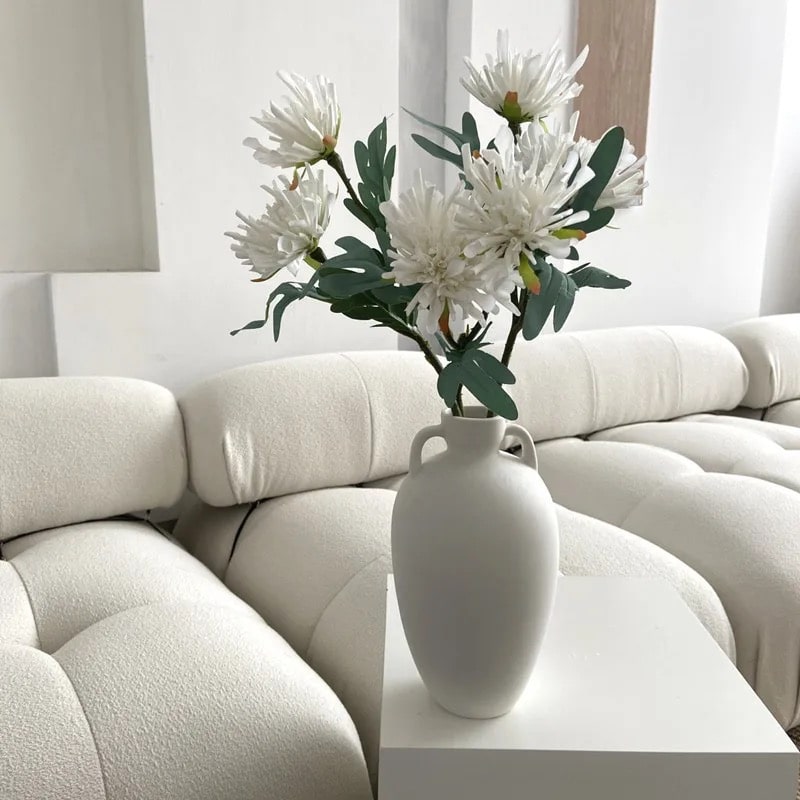 Milky White Vases