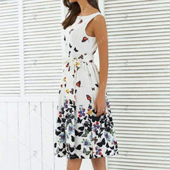 Hot Fashion Floral Long Maxi Dress Evening Party Ladies Casual Beach Holiday Dresses Summer Sundress