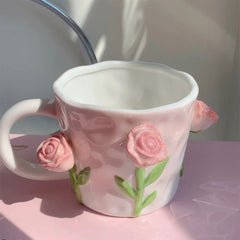 Cute Floral Ceramic Mugs