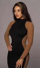 SEXY TIGHT BANDAGE DRESS IN BLACK